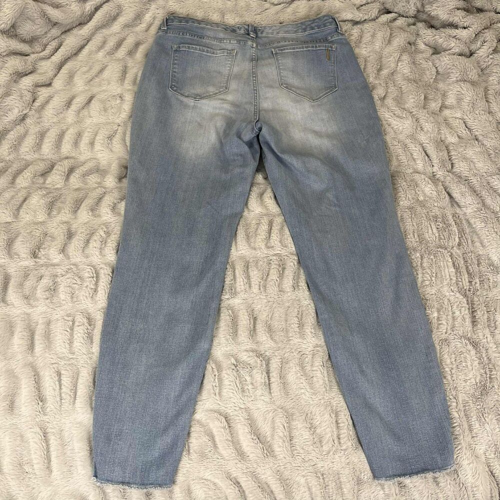 Vintage America Blues Jeans Women 12/31 Boho Skinny Ankle Embroidered Denim - Picture 2 of 12